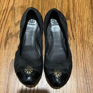 Tory Burch Black Ballet Flats 8.5